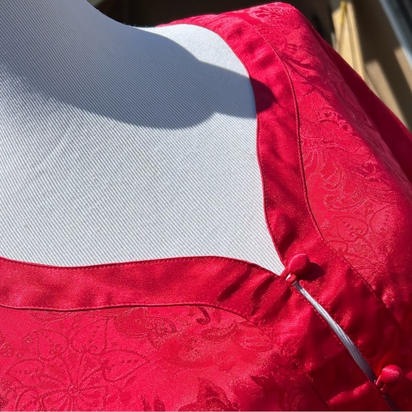 Vintage retro VICTORIAS SECRET red demask L Pajama Set - Picture 2 of 8